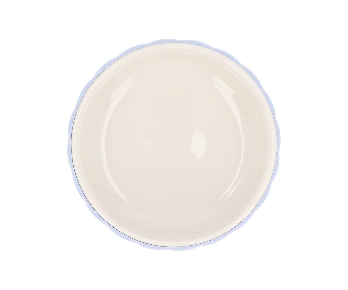 Bowl cerâmica com base de silicone antiderrapante Powder Blue