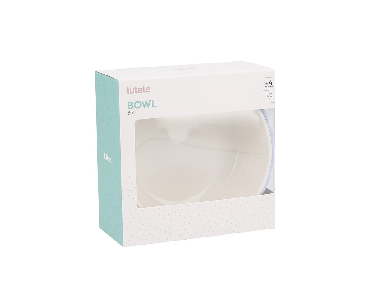 Bowl cerâmica com base de silicone antiderrapante Powder Blue