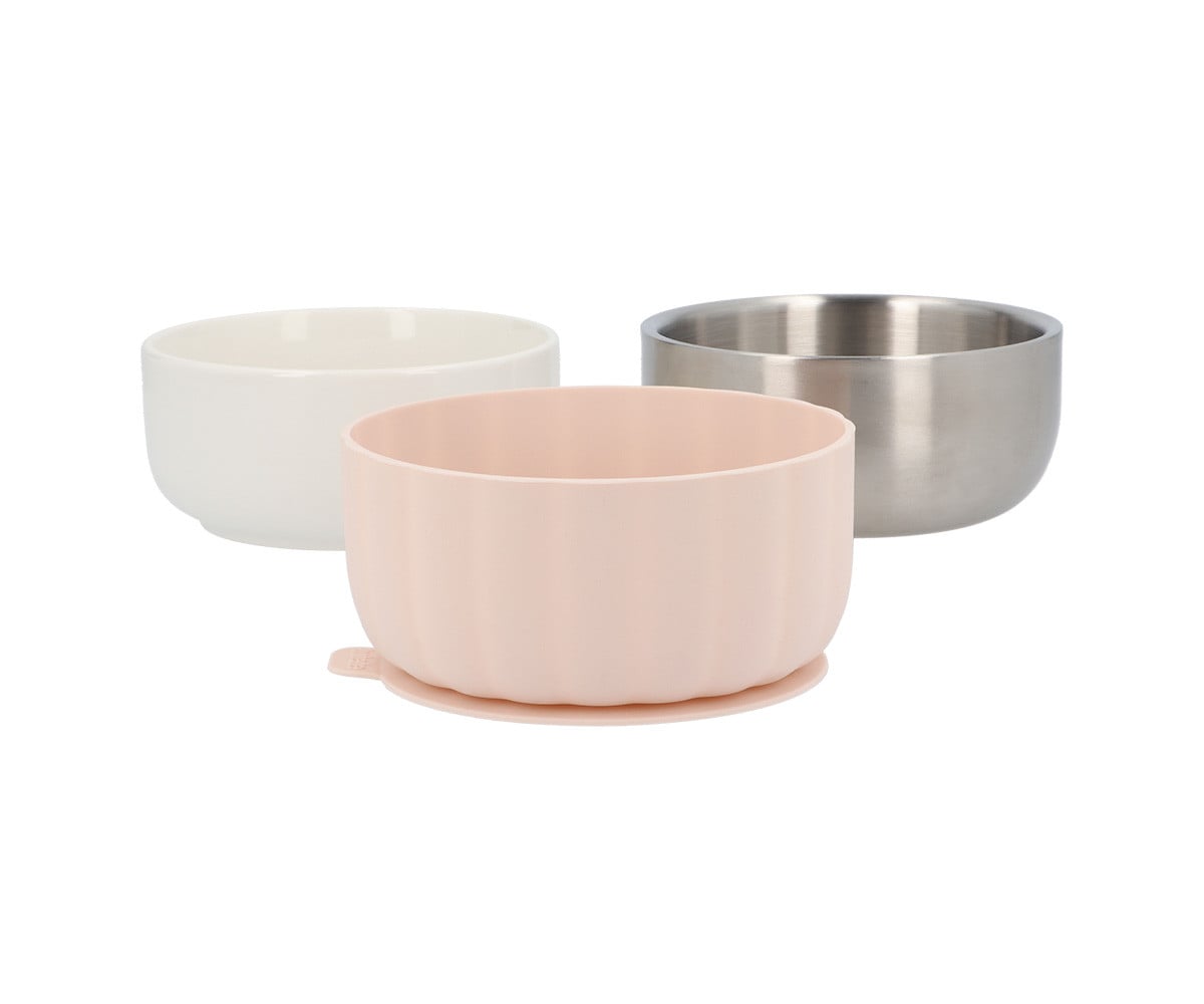 Bowl cerâmica com base de silicone antiderrapante Pale Earth