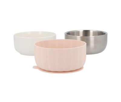Bowl cerâmica com base de silicone antiderrapante Pale Earth