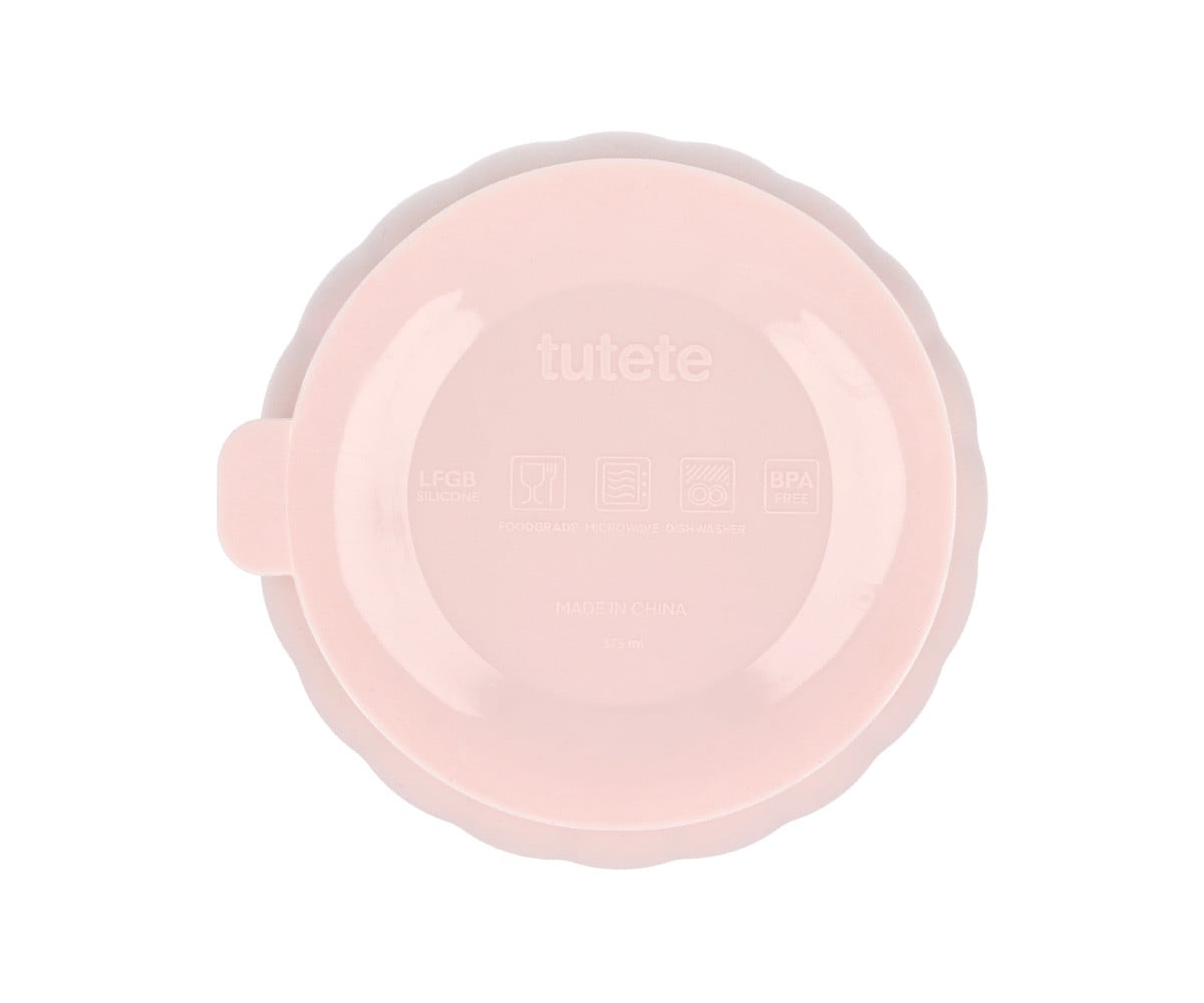 Bowl cerâmica com base de silicone antiderrapante Nude Rose