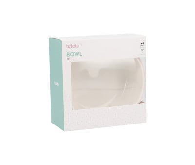 Bowl cerâmica com base de silicone antiderrapante Nude Rose