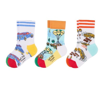 Pack 3 Paia di Calzini Cars