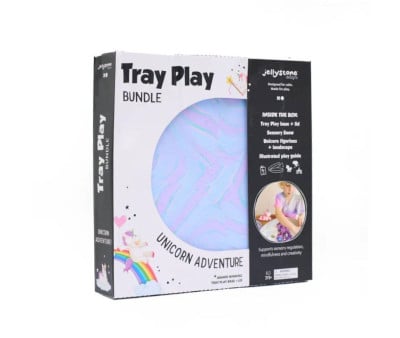 Kit sensorial com bandeja de unicórnio